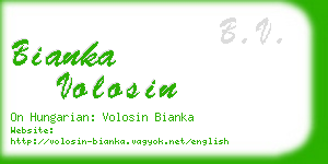 bianka volosin business card